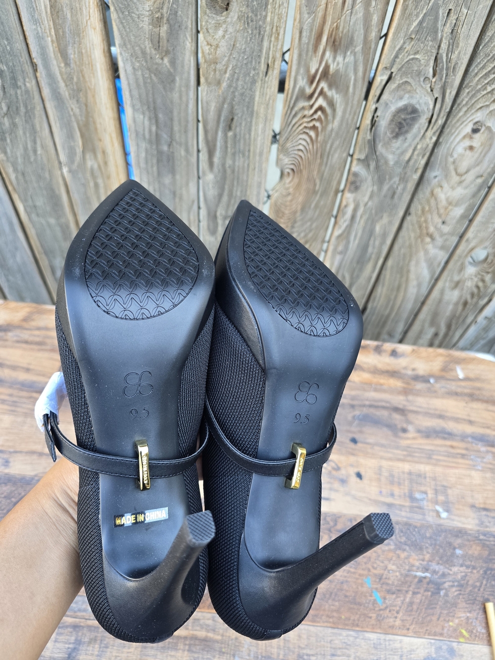 Cozy Island Comfy Black Pointed Toe Heels Shoes Size 9.5 - Picture 12 of 13
